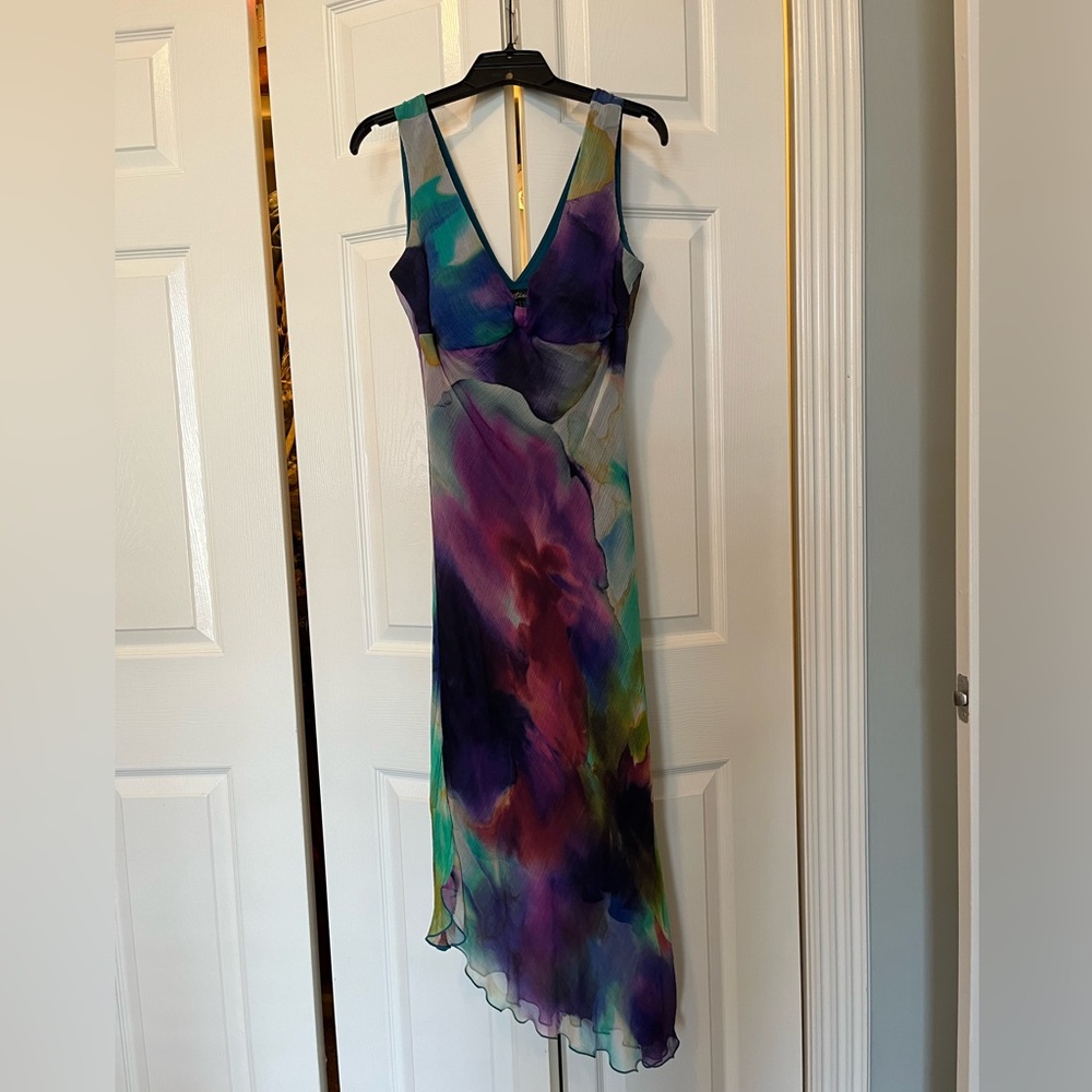 Cartise sleeveless dress with asymmetrical hem. Size 4 - Picture 4 of 15